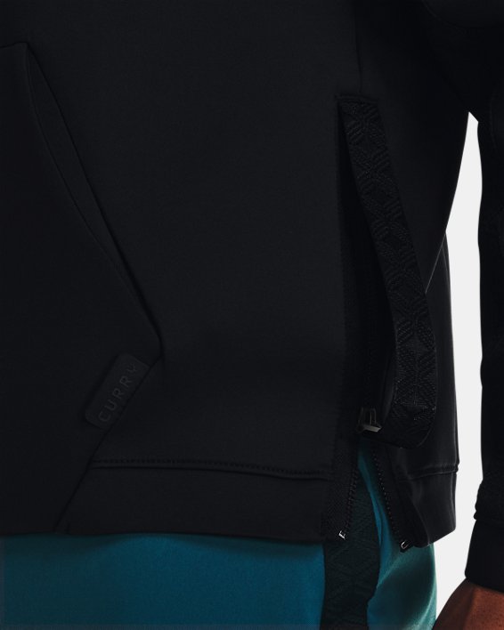 Men's Curry Hooded Track Jacket, Black, pdpMainDesktop image number 4